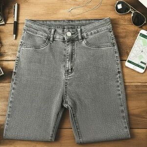 Stylish Gray Denim Jeans